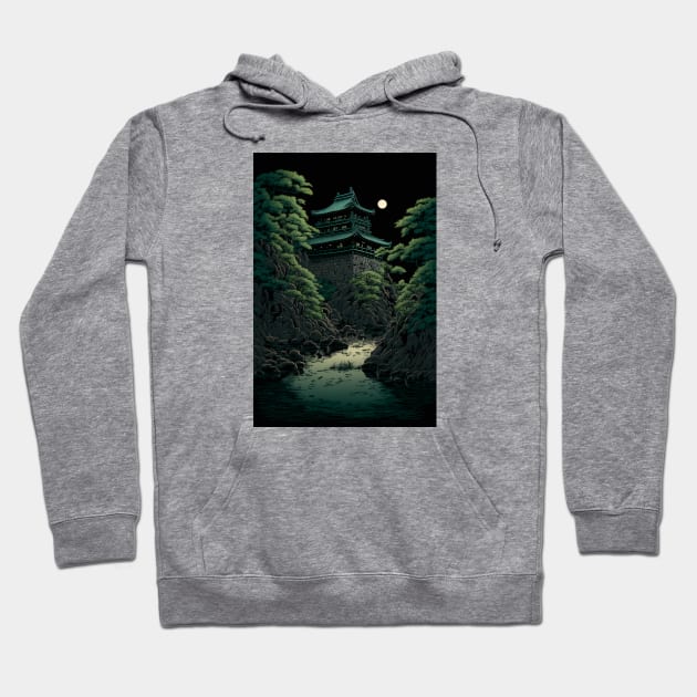 Green Fortress Hoodie by RLP.Art